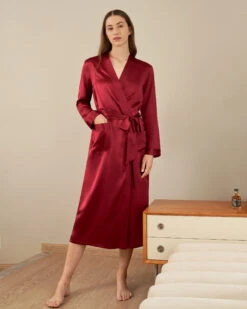22 Momme Classic Full Length Silk Robe