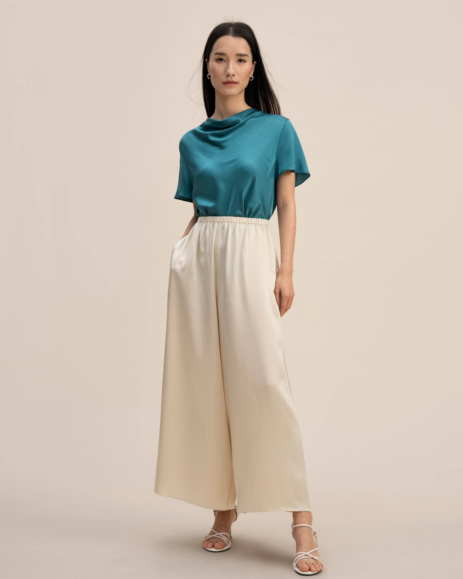 Mulberry Silk Wide-Leg Pant - Image 7