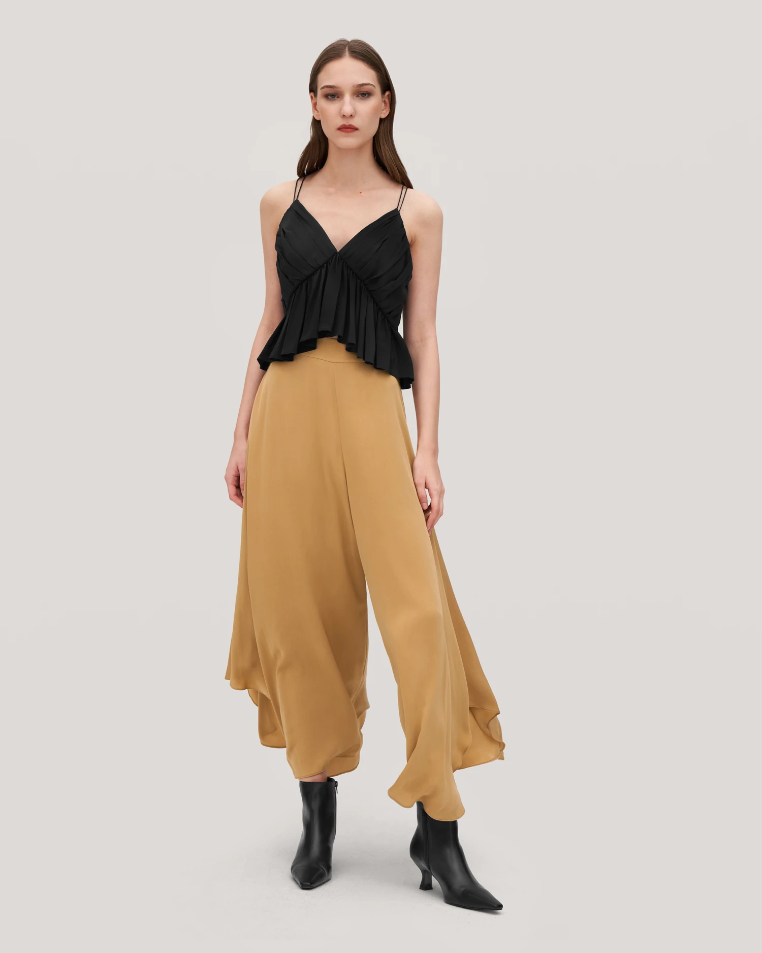 Wide-Legged Silk Fig Pants - Image 7