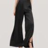 High-Waisted Silk Ginkgo Pant