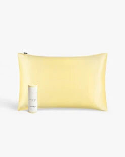 LILYÁUREA® Non-Colorants Golden Silk Pillowcase