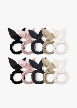 Cute Bunny Ears Silk Scrunchie
