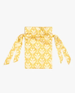 Exquisite Gold Monogram Print Pouch