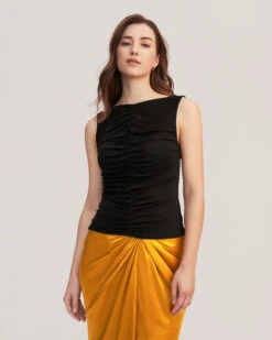 Melia Ruched Knit Tank Top