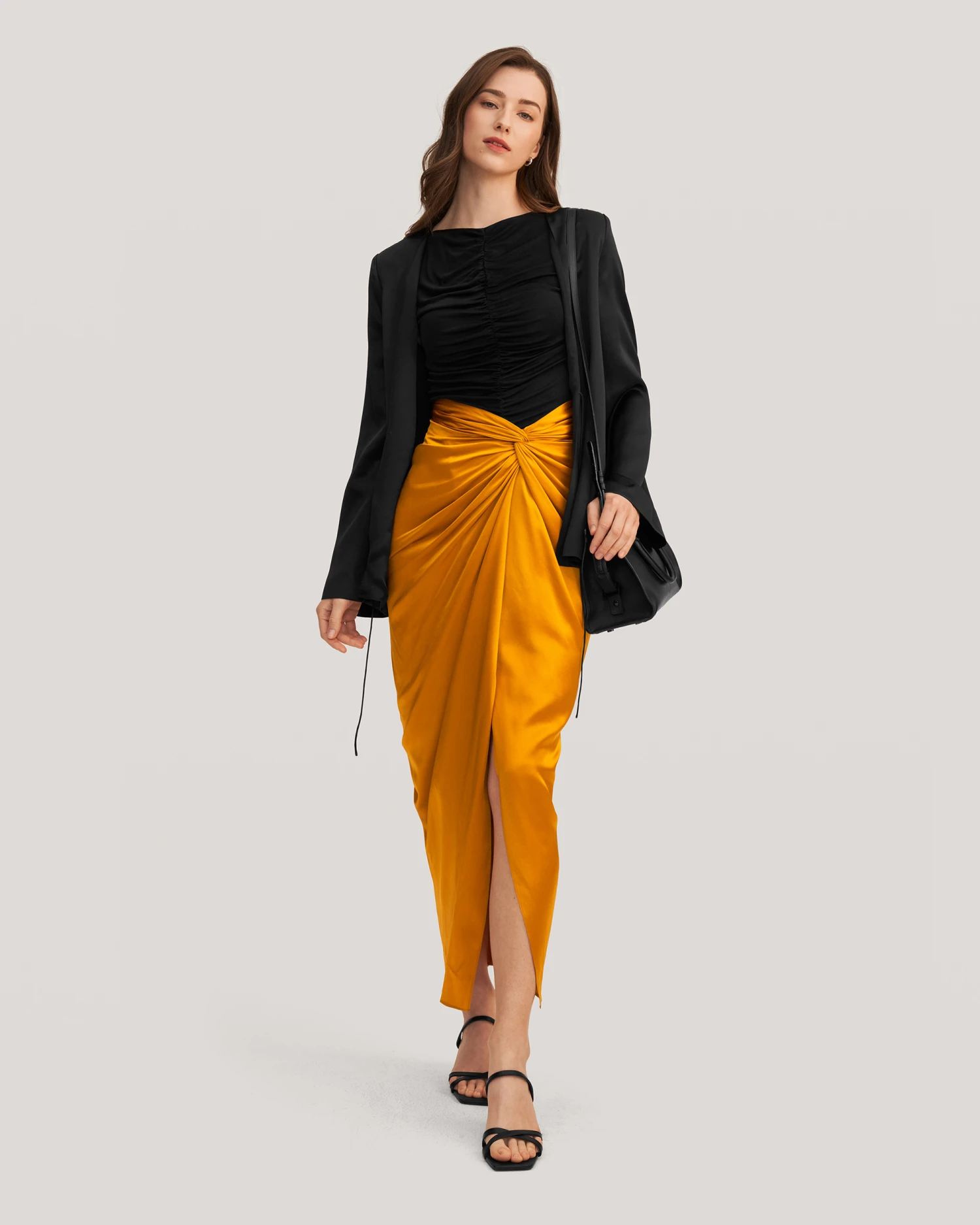 Malus Draped Front Knot Skirt - Image 17