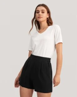 Basic And Soft Silk Shorts