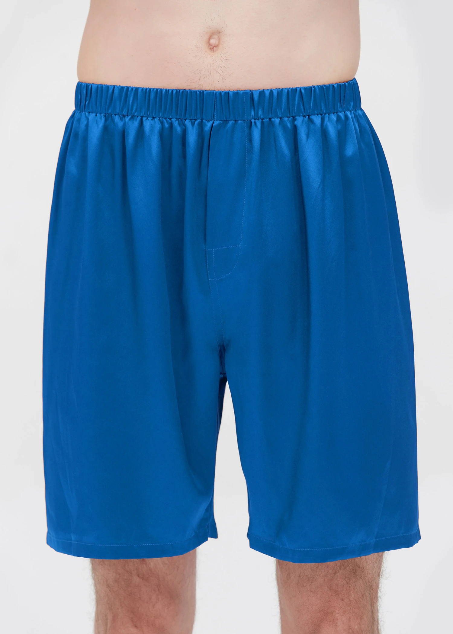 22 Momme Simple Crew Neck Short Pajamas Set - Image 8