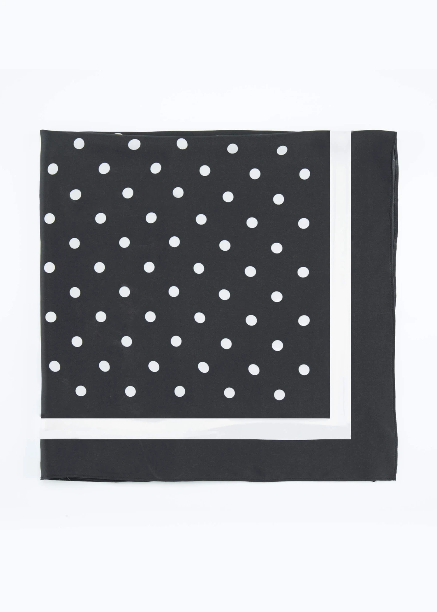 Vintage Polka Dot Silk Scarf - Image 2