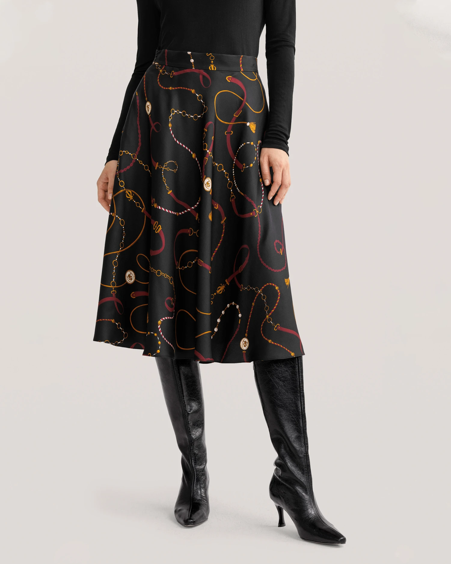 Louisville Print Flare Skirt - Image 8