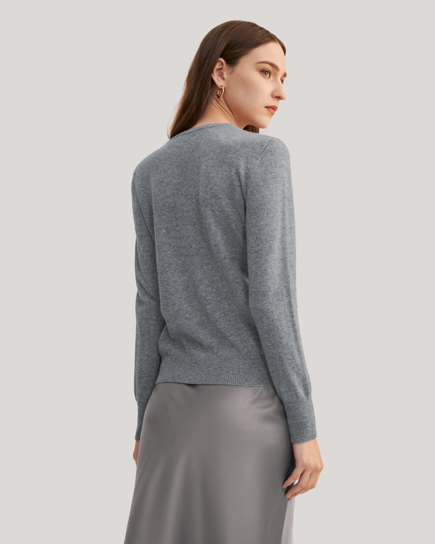 Grade A Basic Style Cashmere Sweater - Image 2