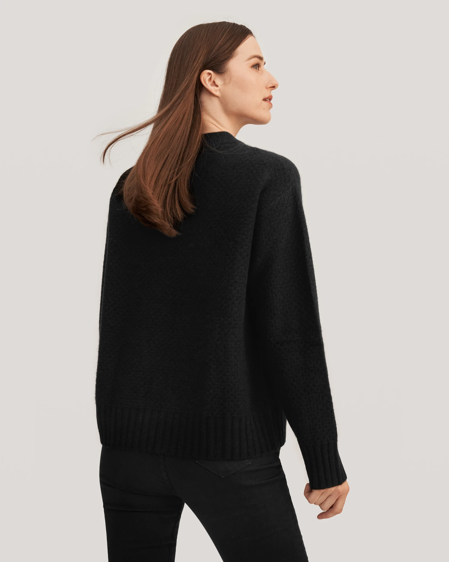 Relaxed Honeycomb Knit Cashmere Sweater - Image 2