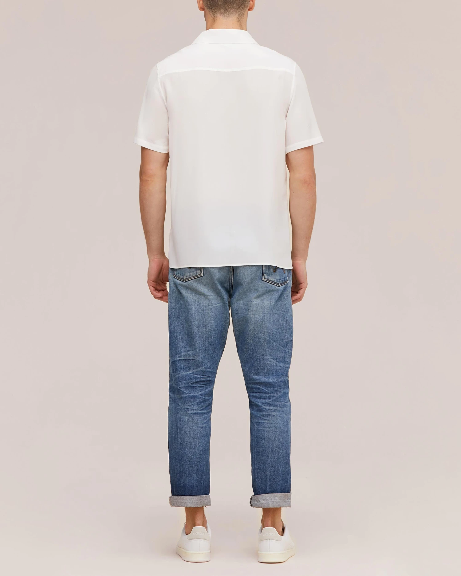 Men's Classic Short Sleeve Silk Shirt - Image 2