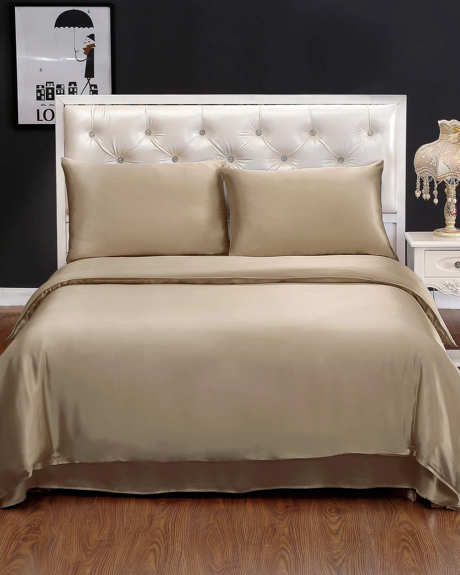 19 Momme Seamless Silk Duvet Cover - Image 17