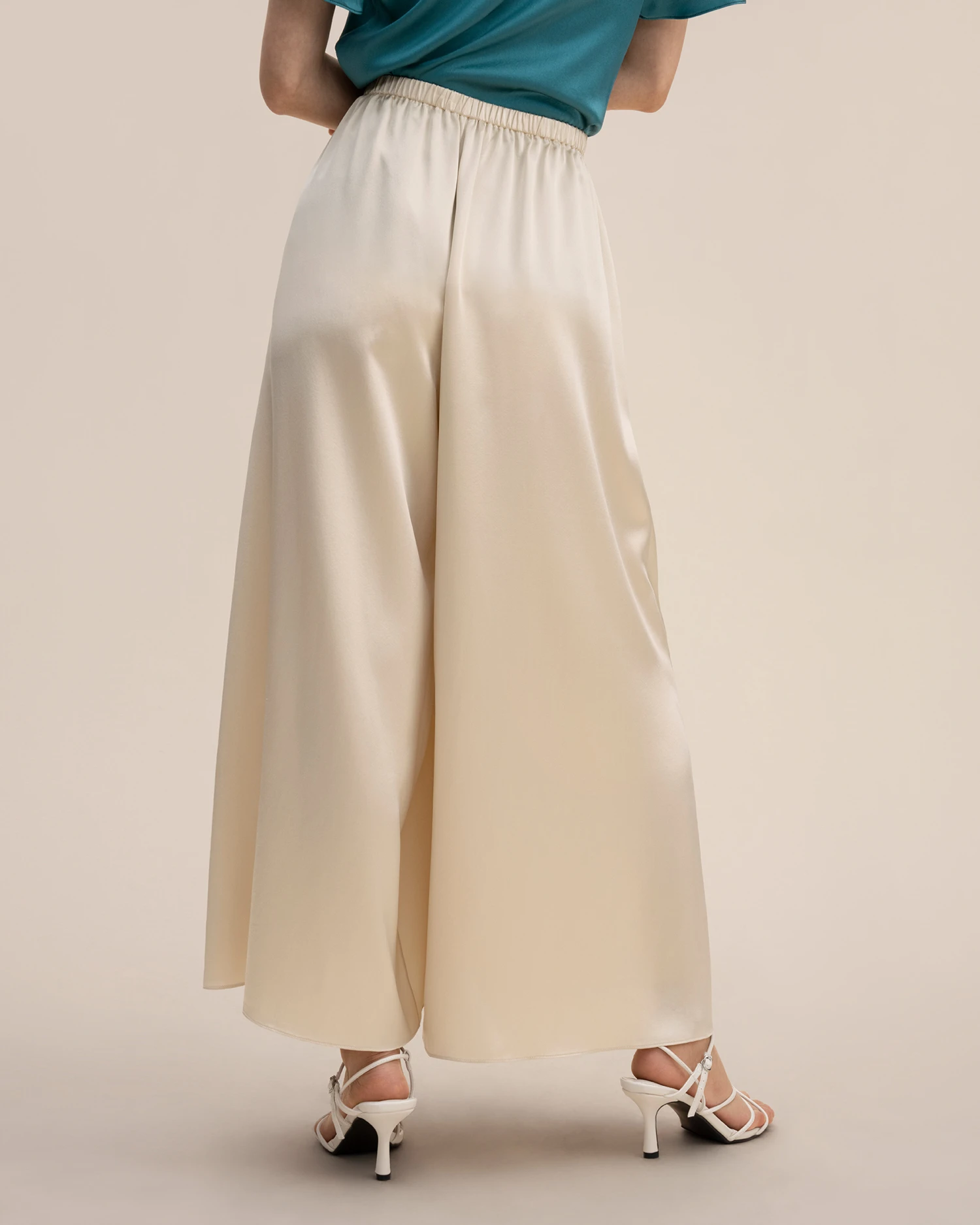 Mulberry Silk Wide-Leg Pant - Image 9