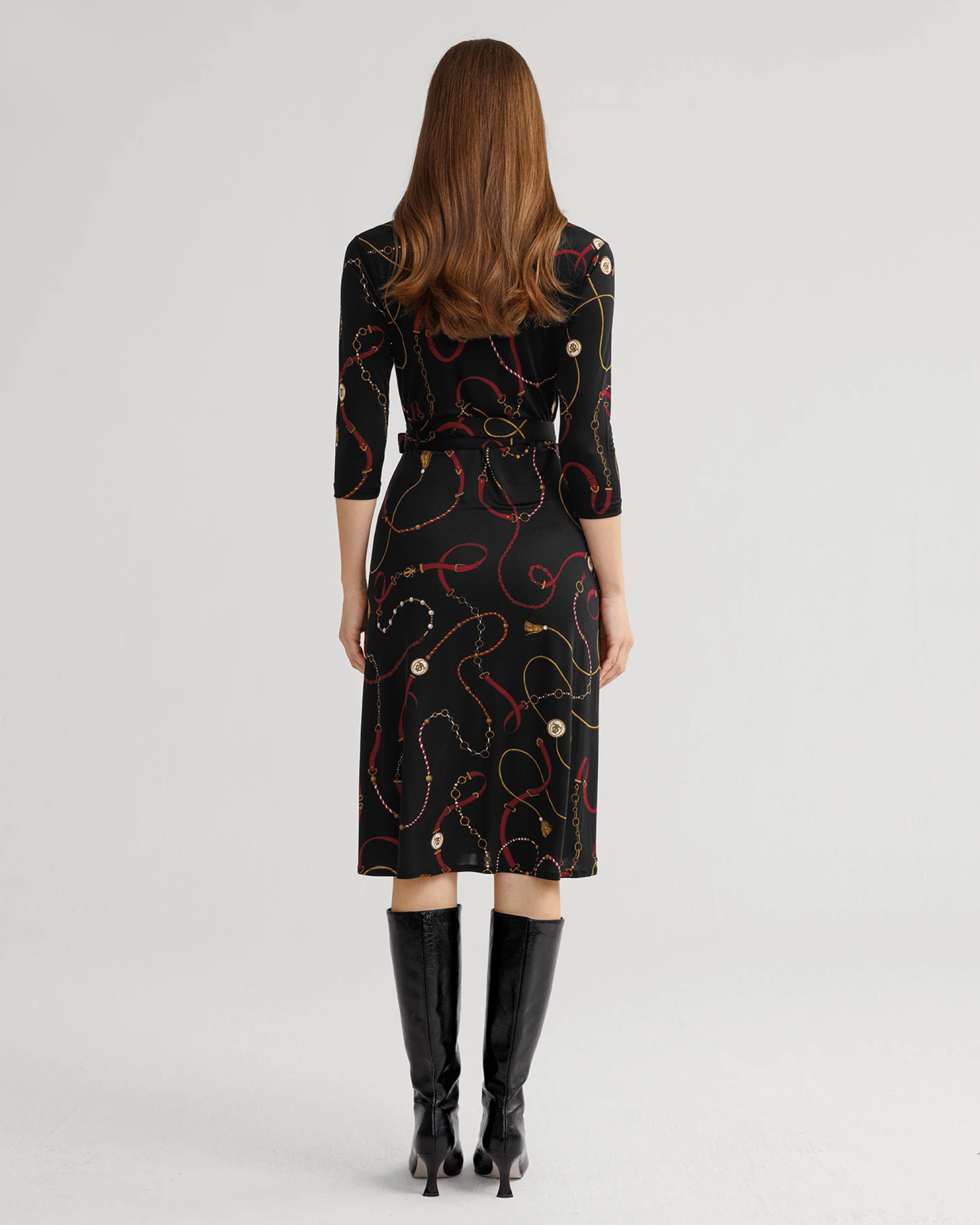 Louisville Print Wrap Dress - Image 3