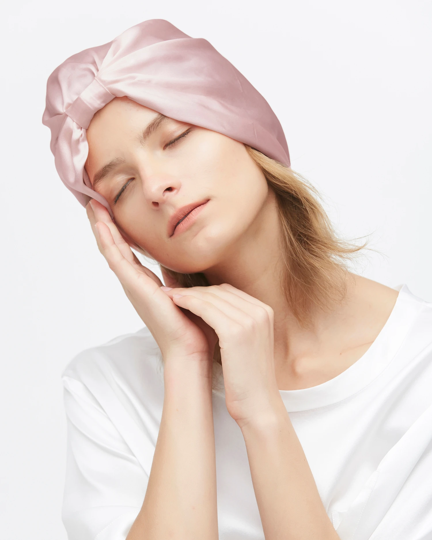 Classic Pleated Silk Sleep Cap - Image 19