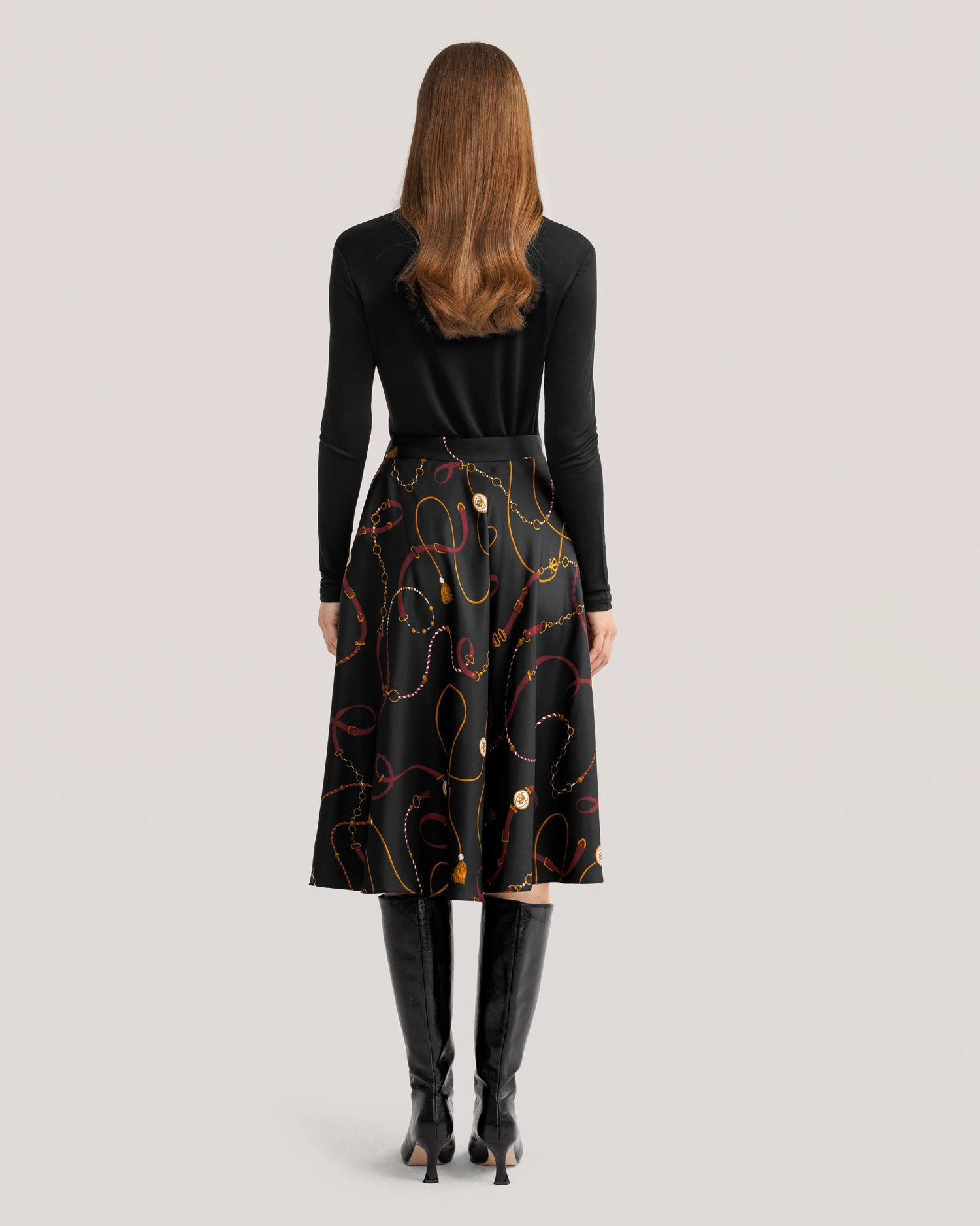 Louisville Print Flare Skirt - Image 9