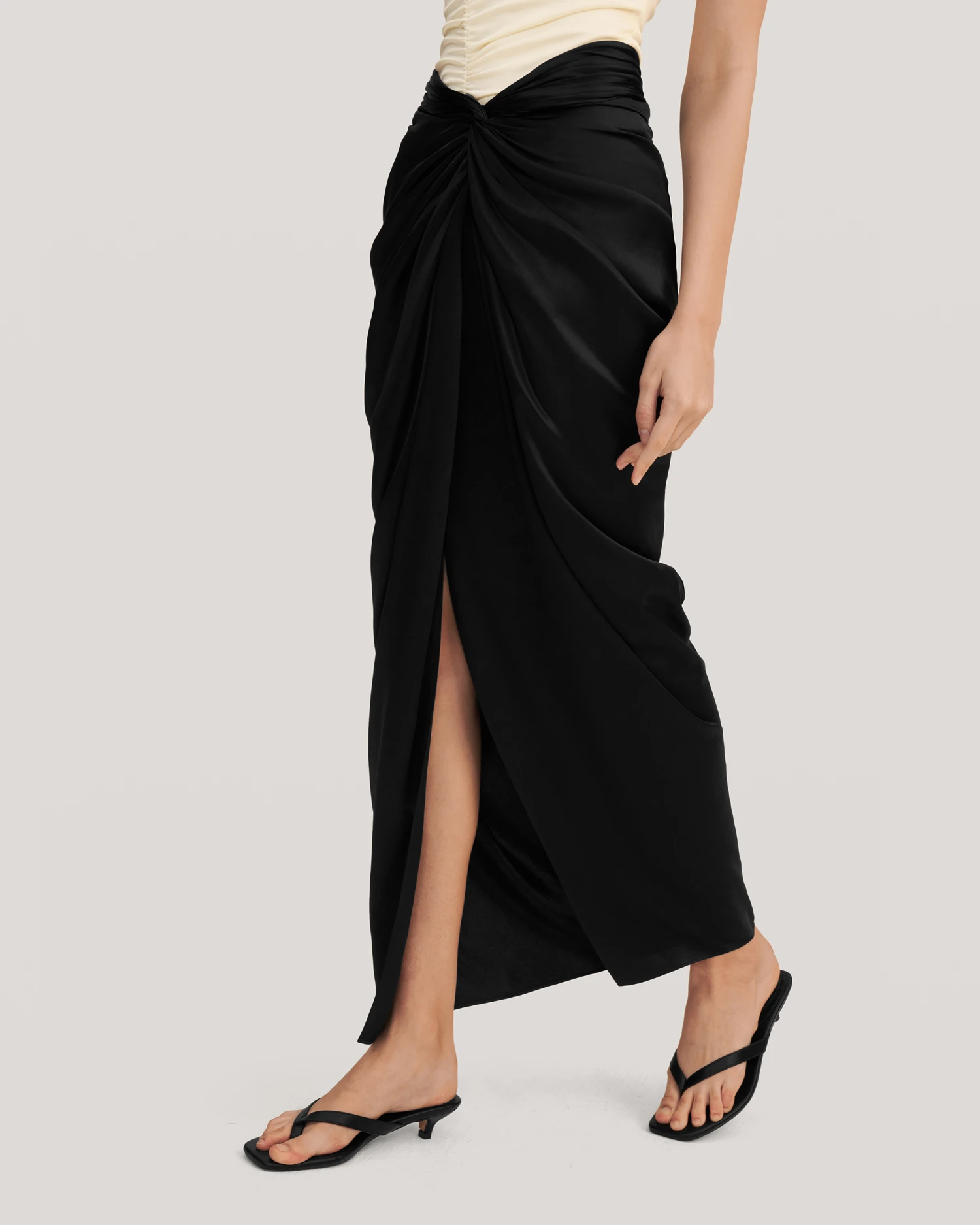 Malus Draped Front Knot Skirt - Image 11