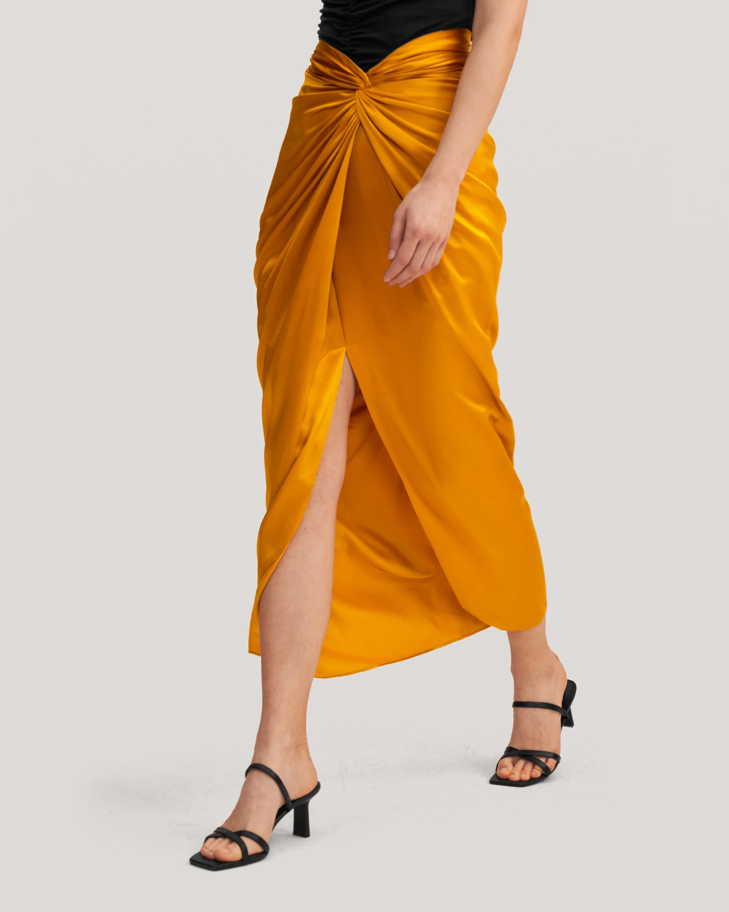 Malus Draped Front Knot Skirt - Image 19