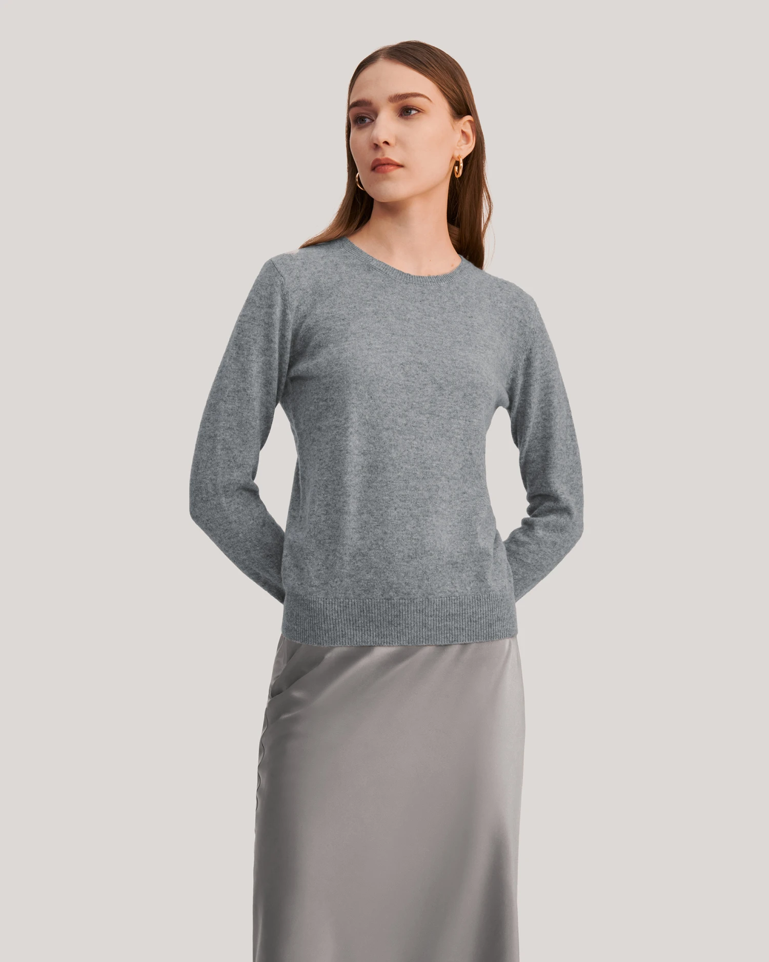 Grade A Basic Style Cashmere Sweater - Image 3