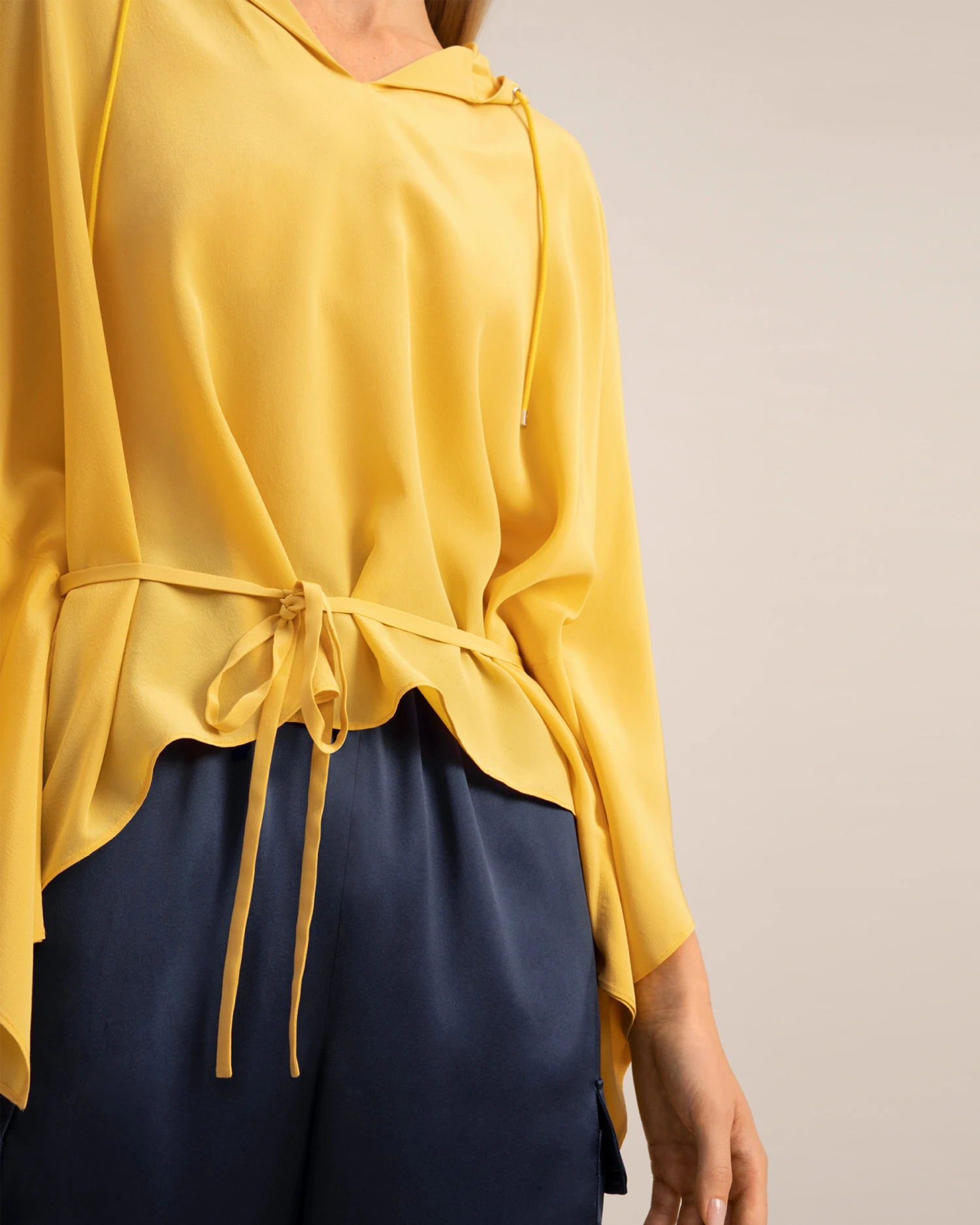 Crepe De Chine Poncho - Image 4