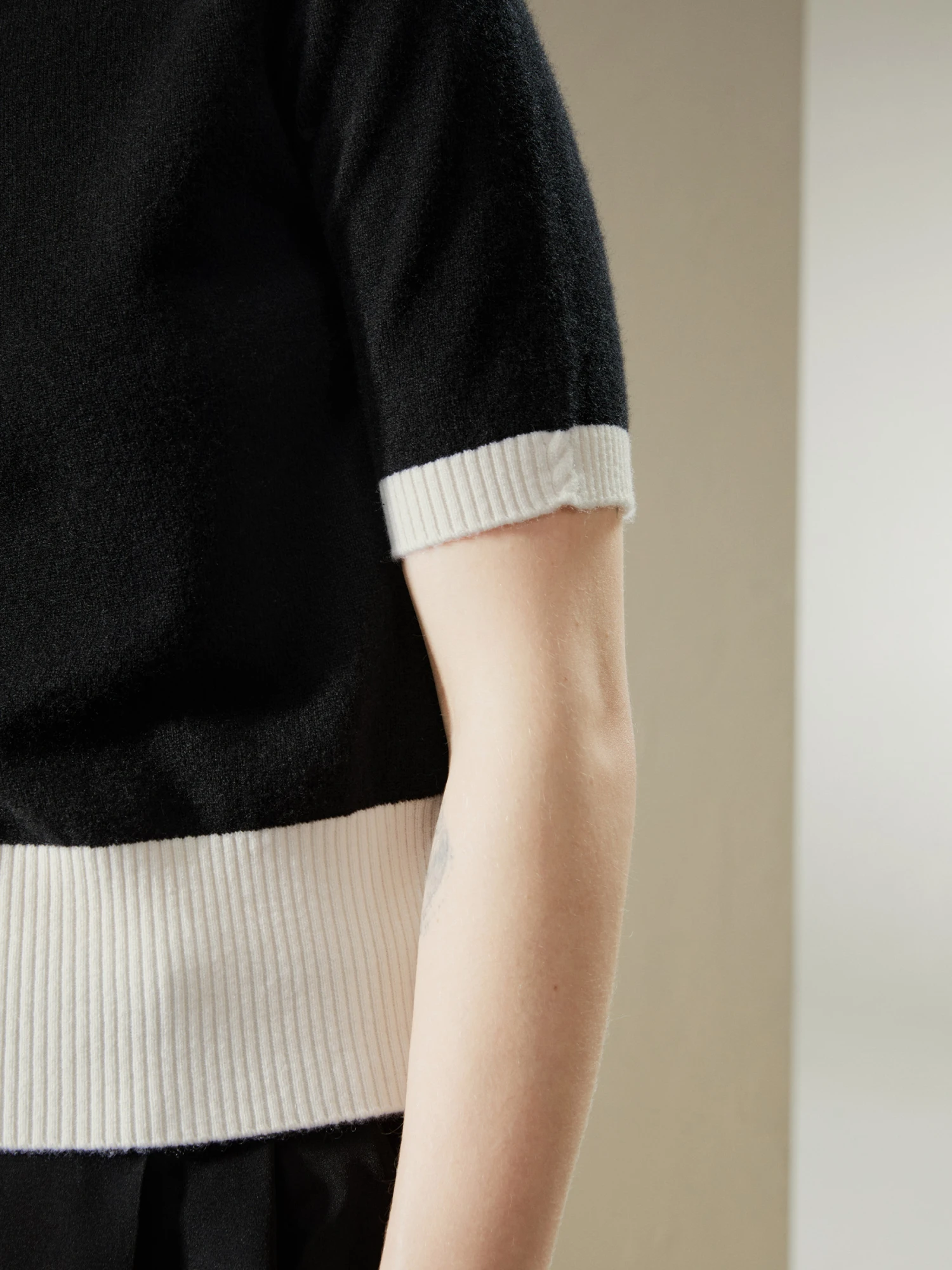 Gemini Mock Neck Cashmere Shirt - Image 10