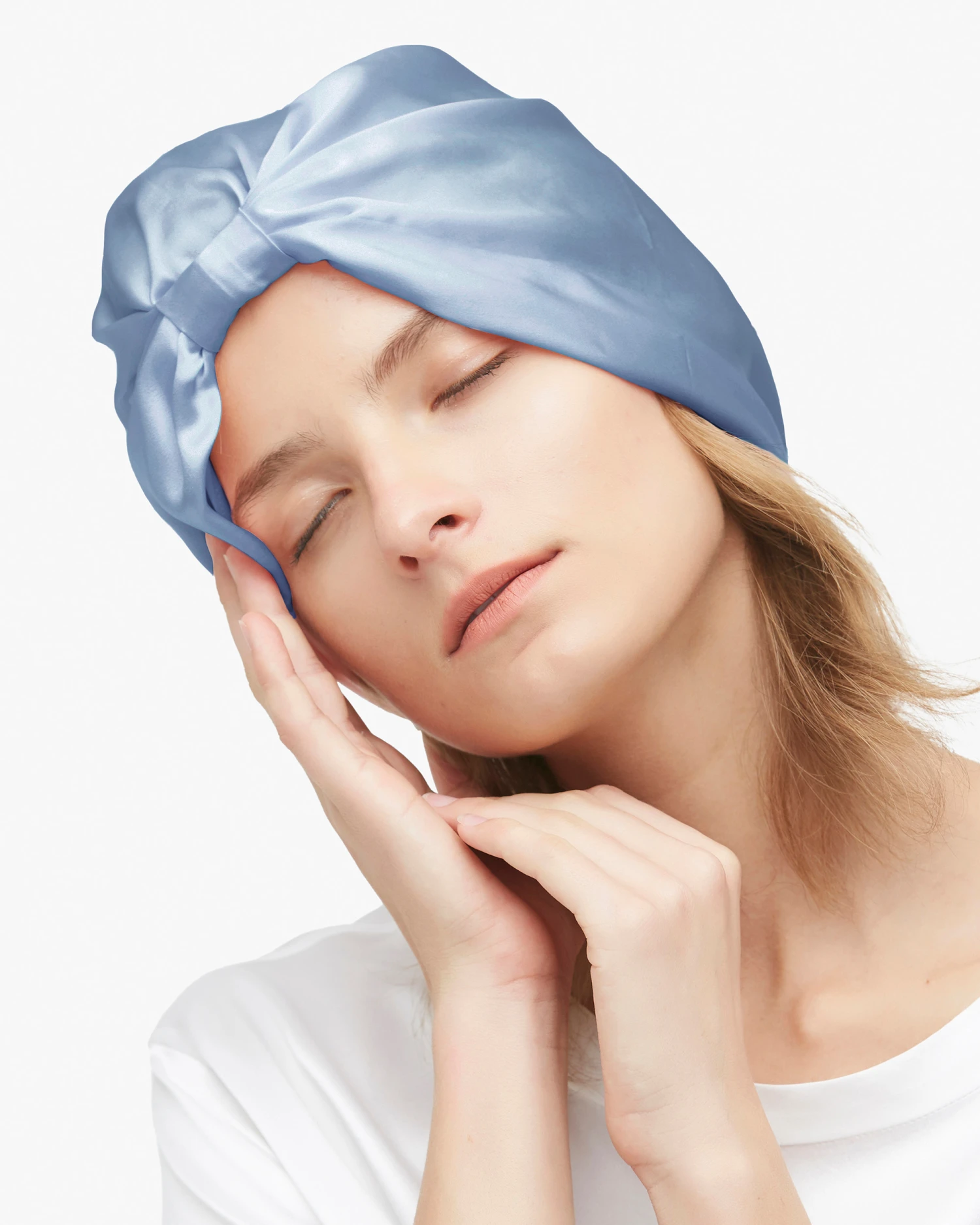 Classic Pleated Silk Sleep Cap - Image 8