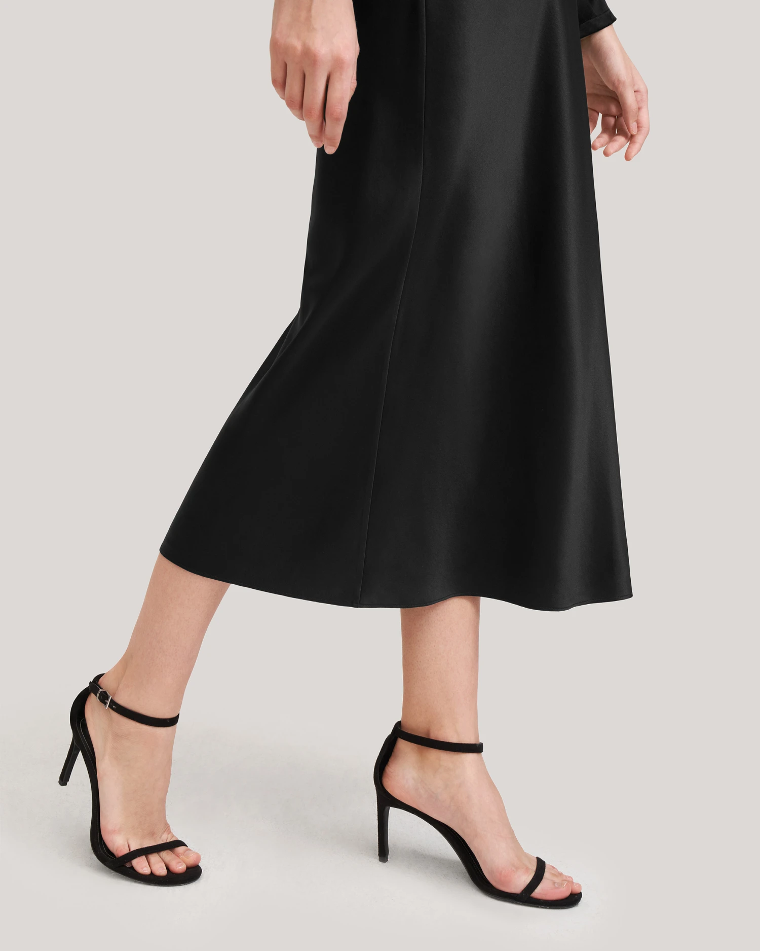 Minimalist Aesthetic Silk Poppy Skirt - Image 4
