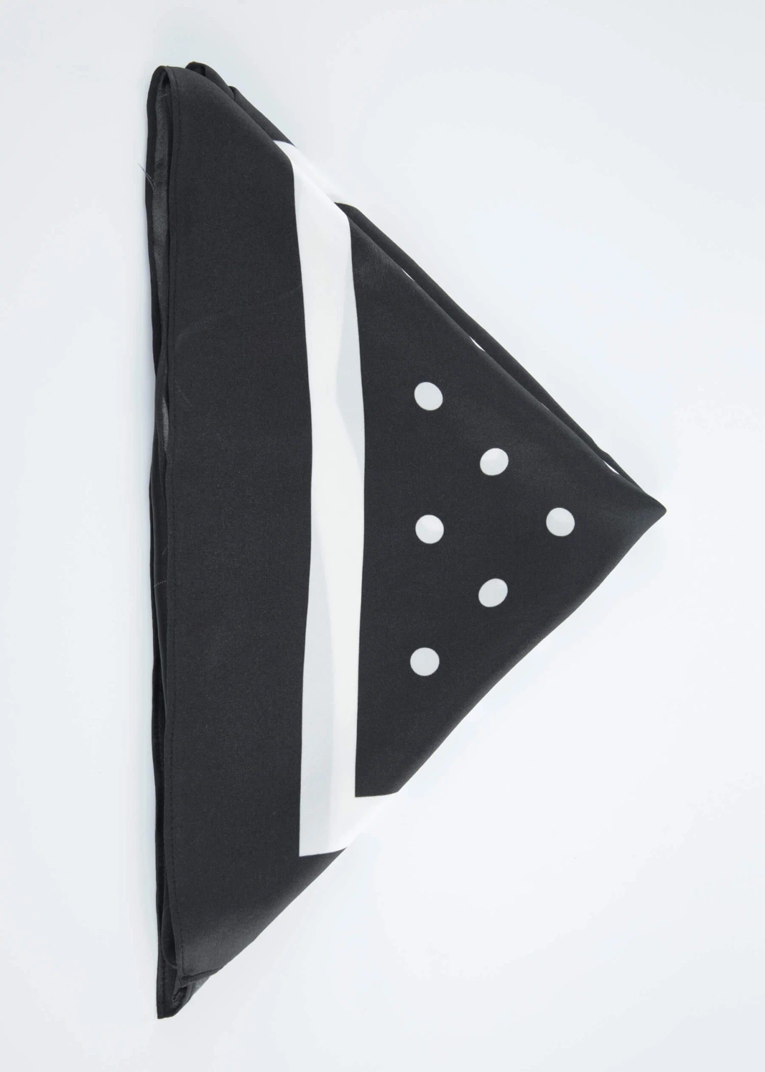 Vintage Polka Dot Silk Scarf - Image 4
