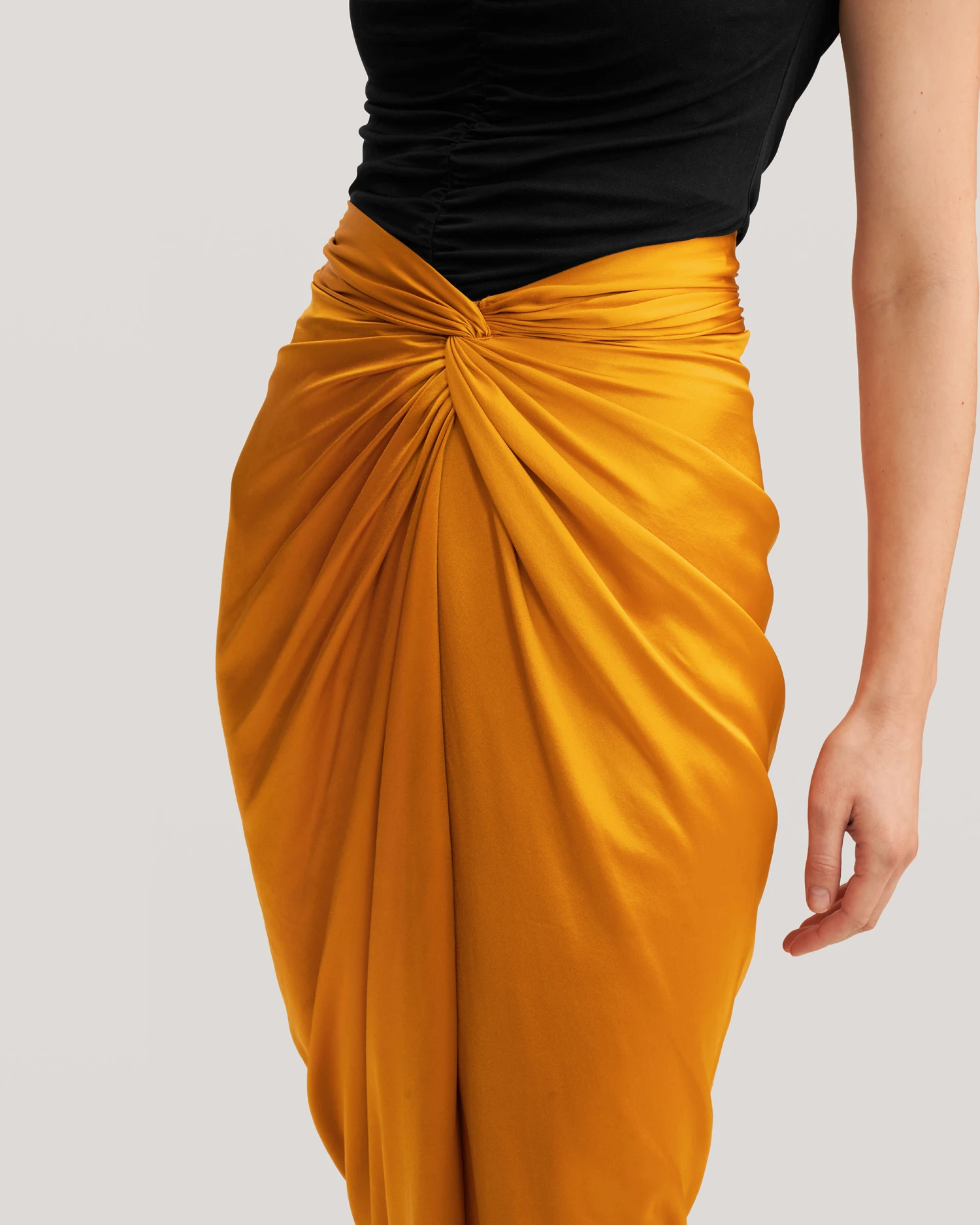 Malus Draped Front Knot Skirt - Image 20