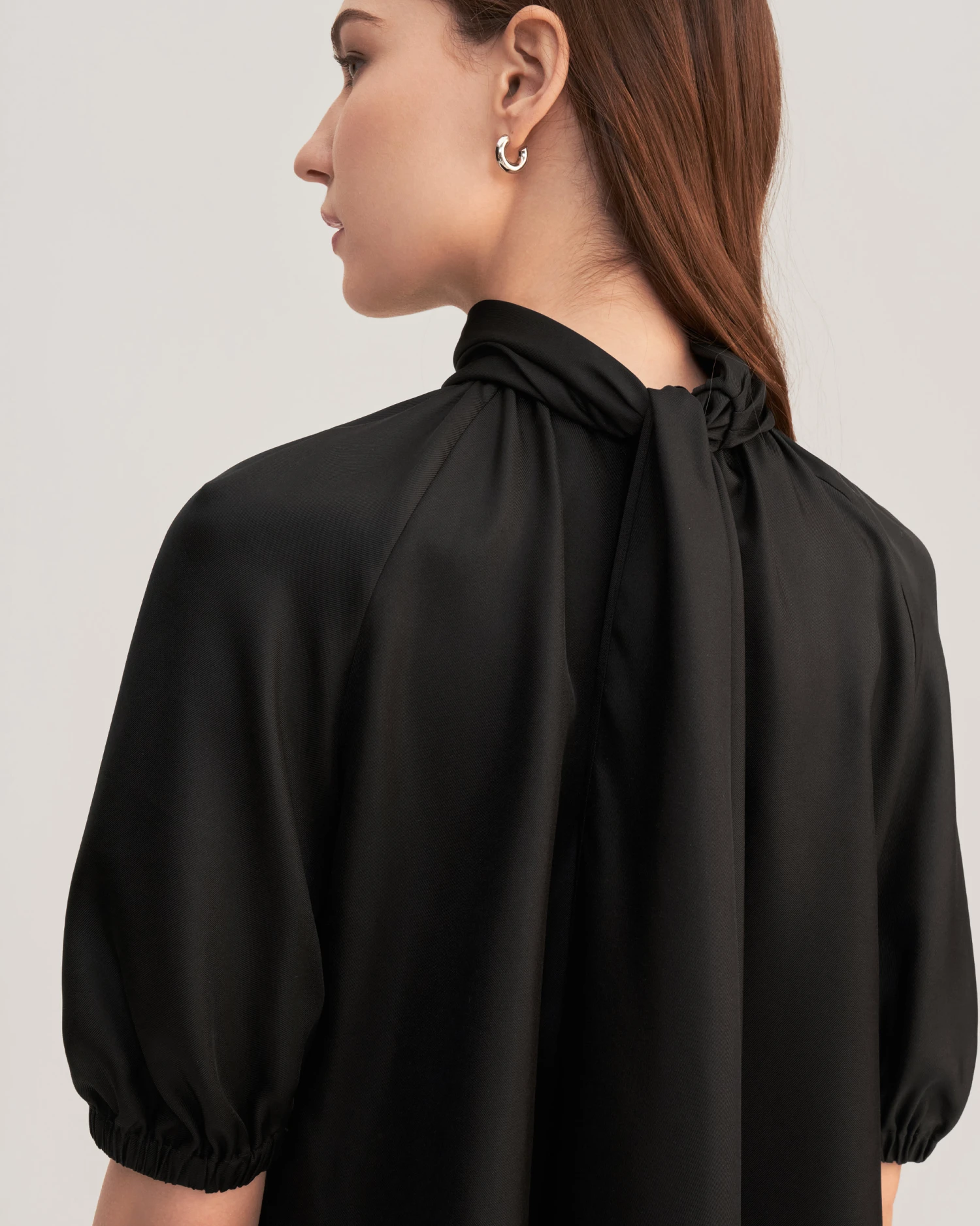 Women Ajuga Silk Twill Blouse Top - Image 4