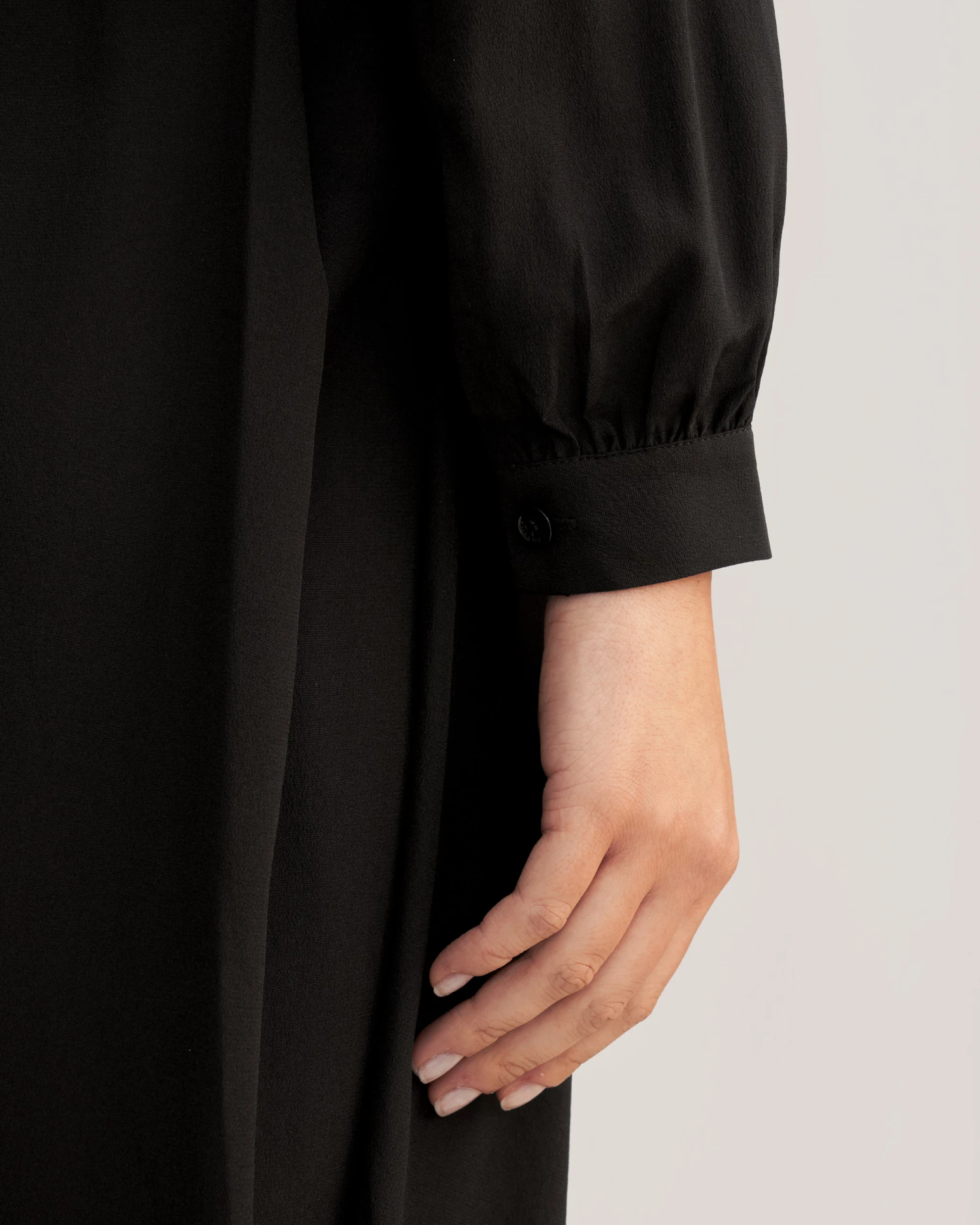 Women's Long Sleeve Retro Graceful Silk Dress - Image 4