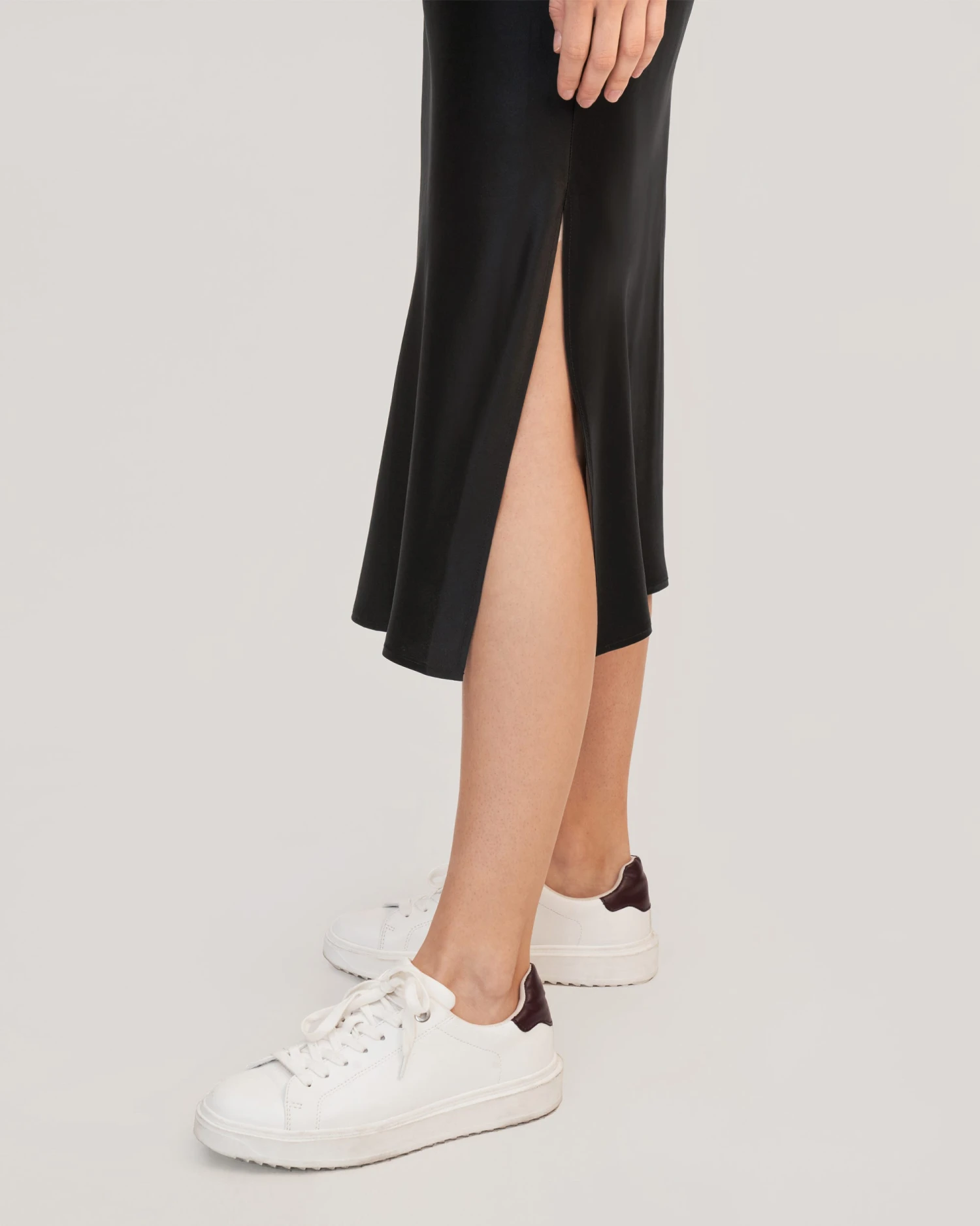 Slouchy Chic Bias Silk Maxi Dress - Image 10