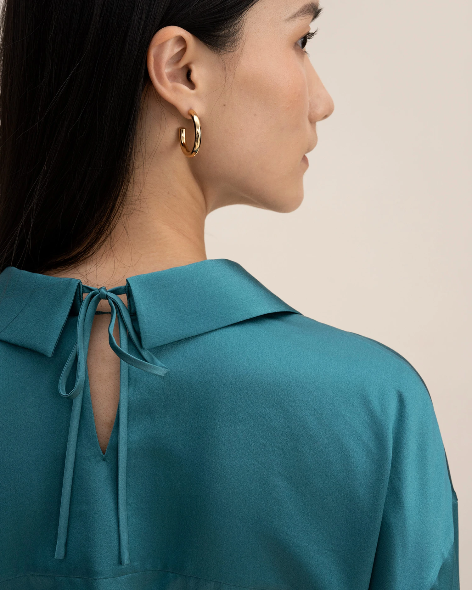 Wrapover Cropped Shirt - Image 5