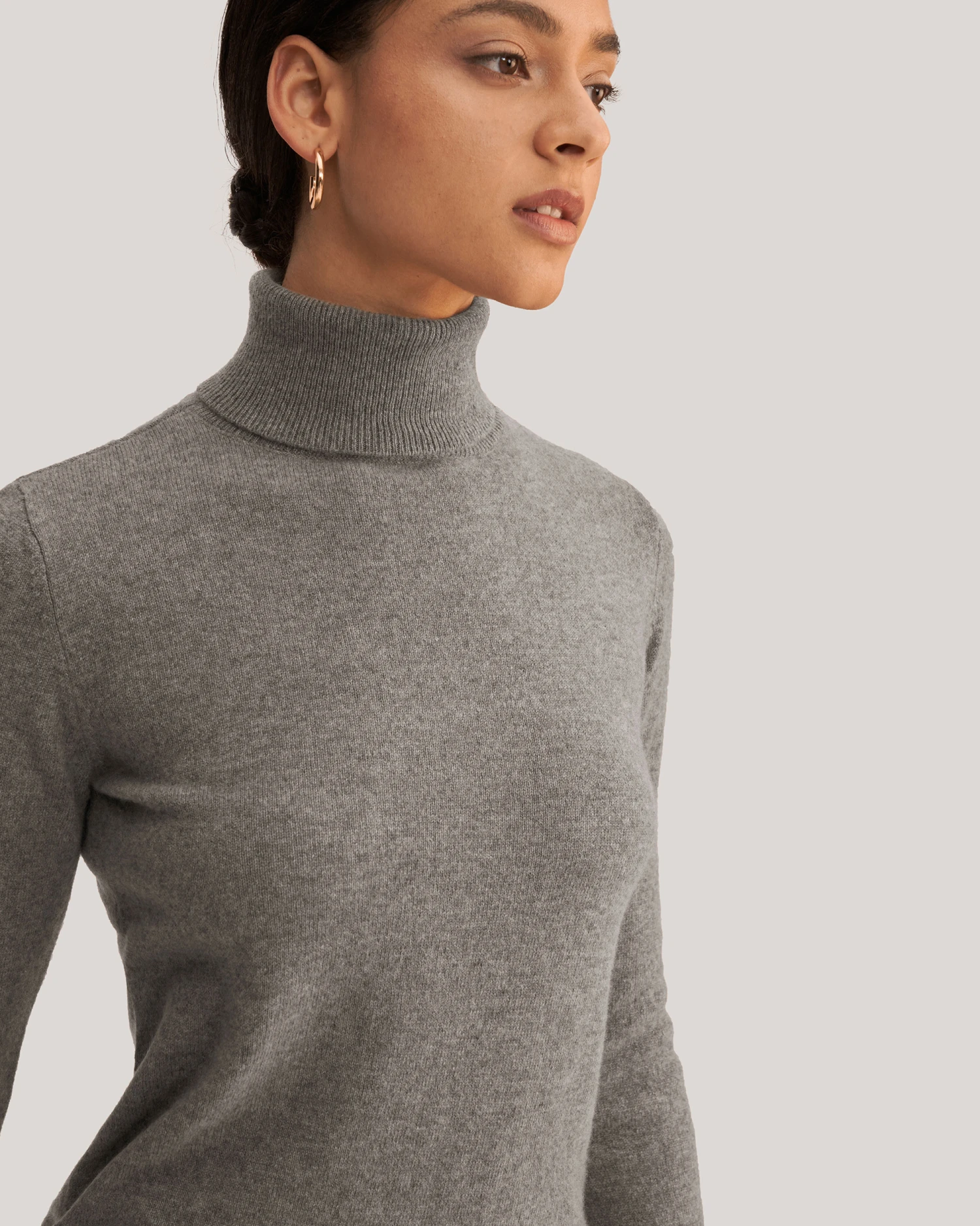 Pure Cashmere Turtleneck Sweater For Women - Image 20