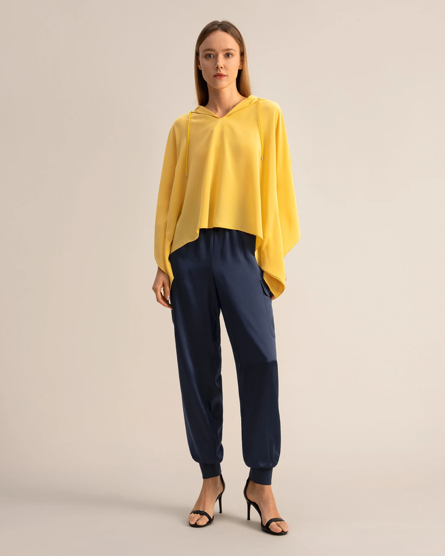 Crepe De Chine Poncho - Image 5