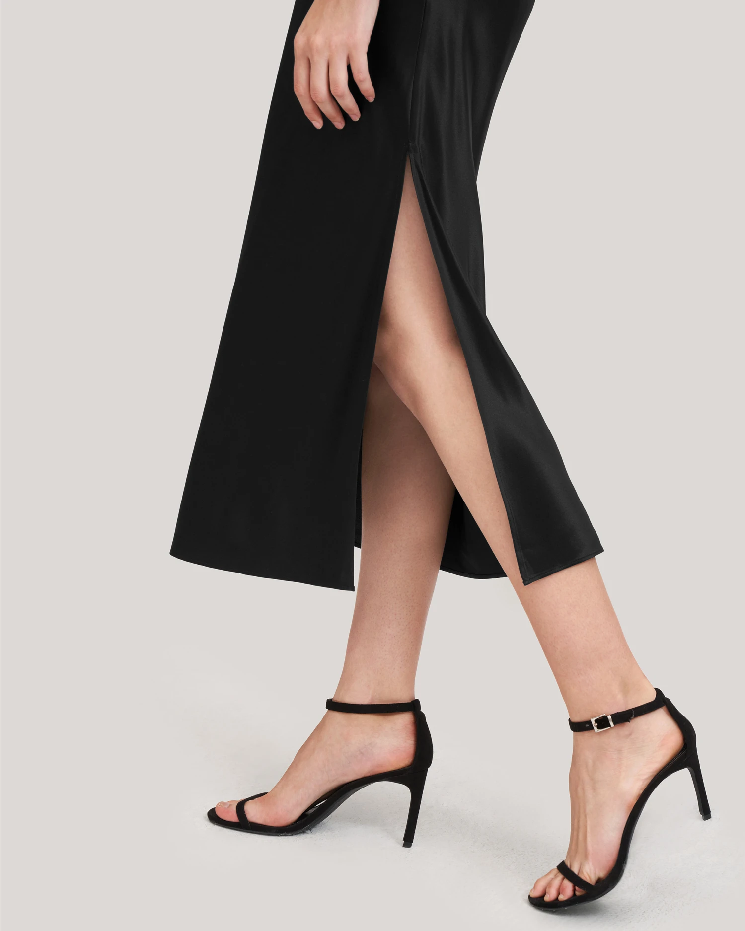 Minimalist Aesthetic Silk Poppy Skirt - Image 5
