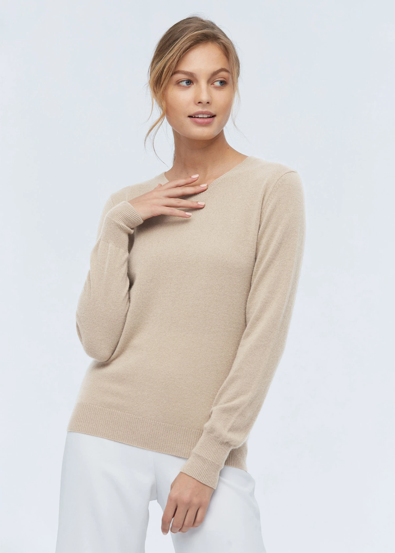 Grade A Basic Style Cashmere Sweater - Image 18