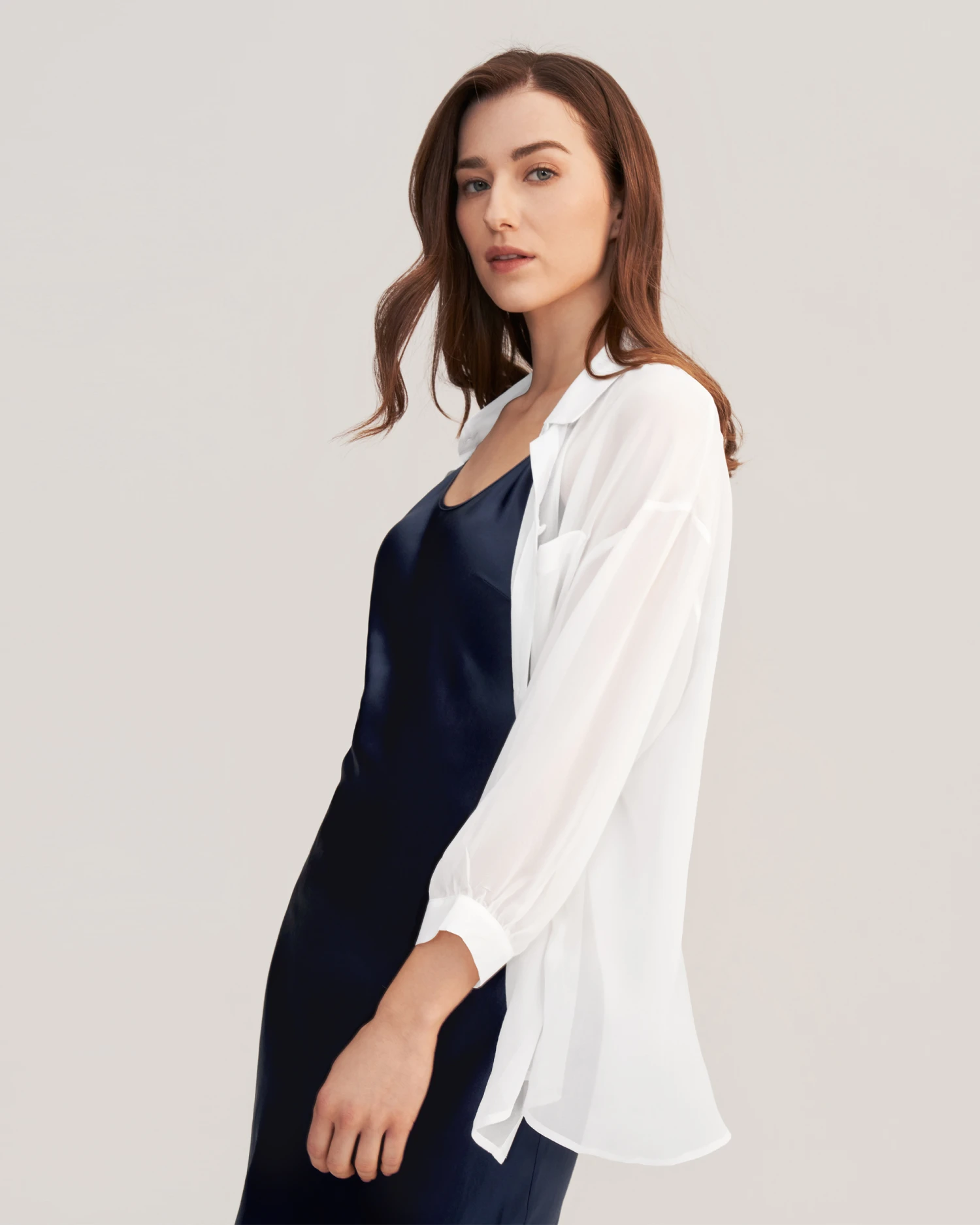 Sun Protection Performance Sheer Silk Outerwear - Image 5