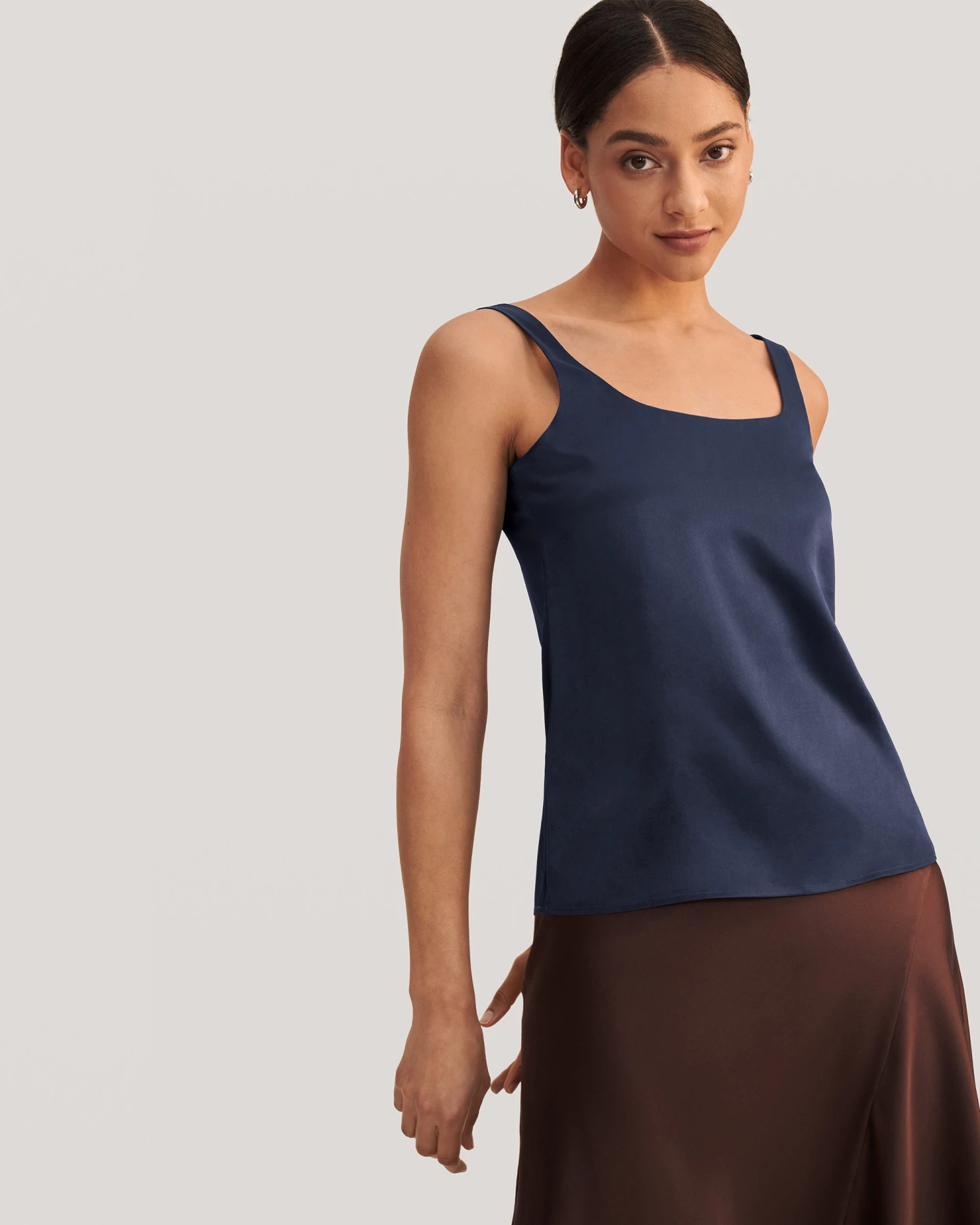 Flattering U Neck Silk Camisole - Image 19