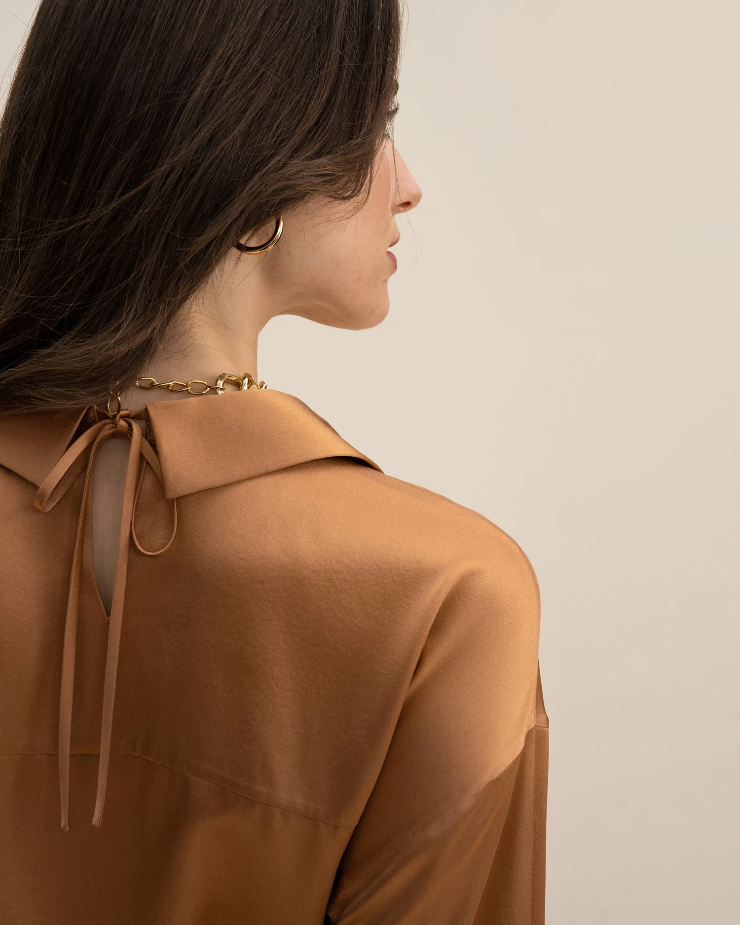 Wrapover Cropped Shirt - Image 14