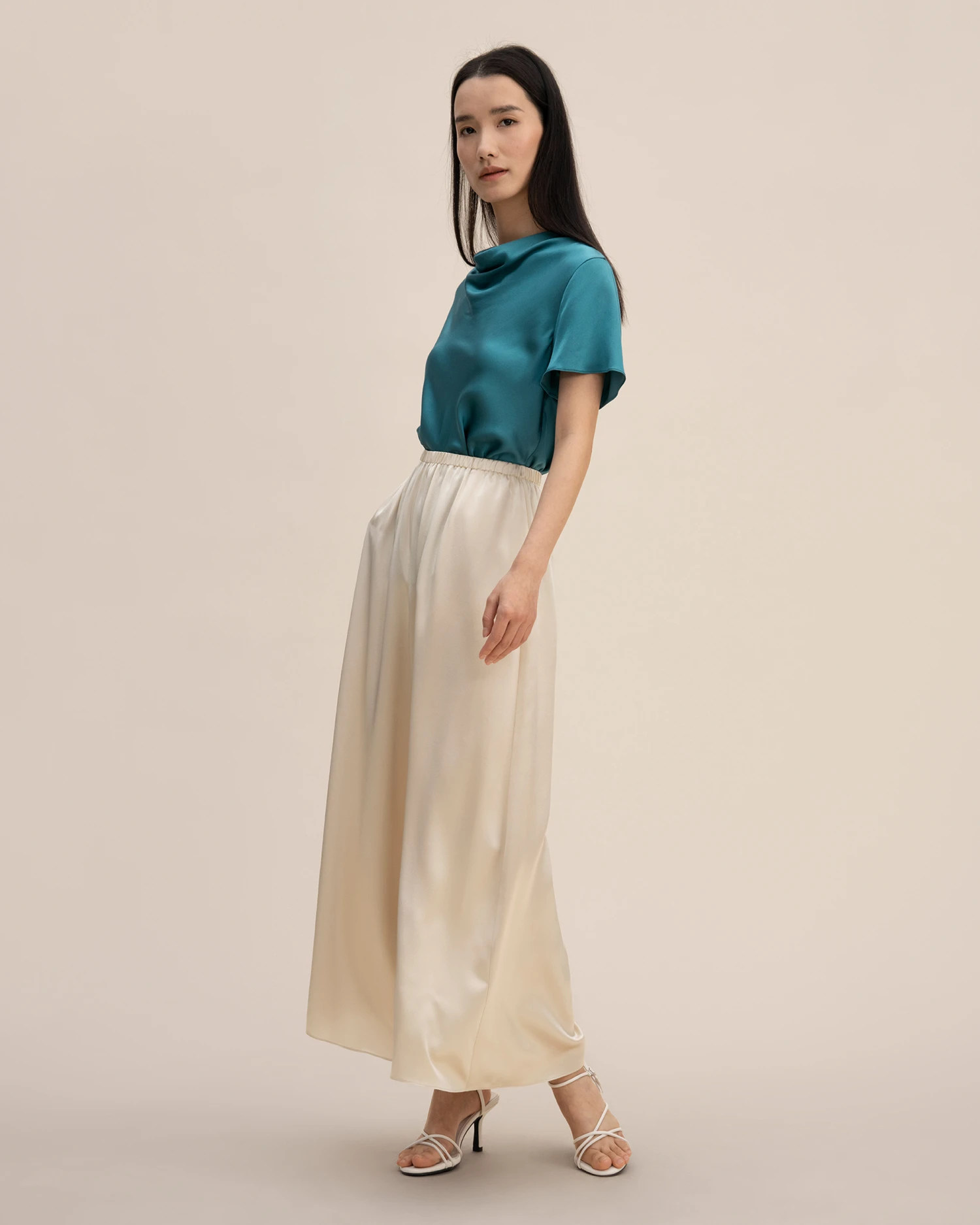 Mulberry Silk Wide-Leg Pant - Image 12