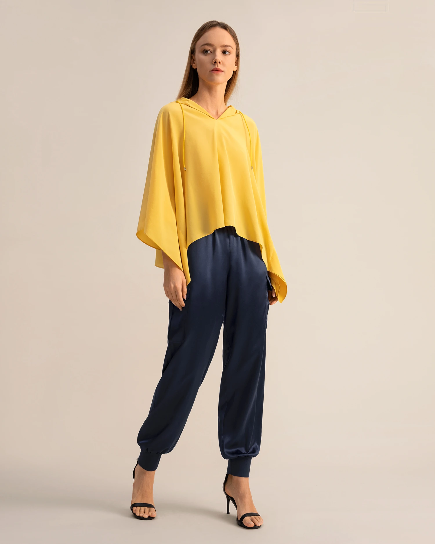 Crepe De Chine Poncho - Image 6