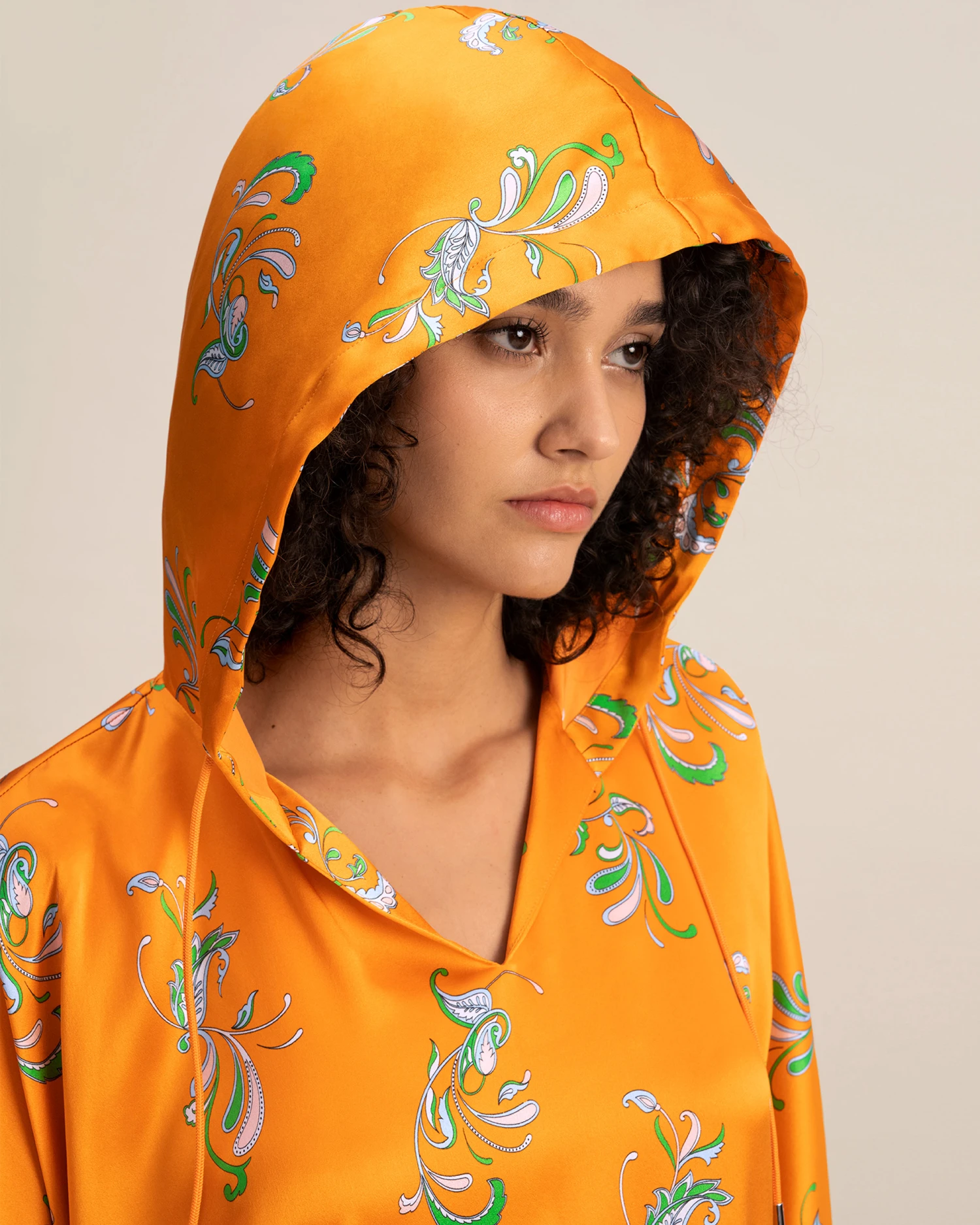 Spring Waltz Silk Poncho - Image 6