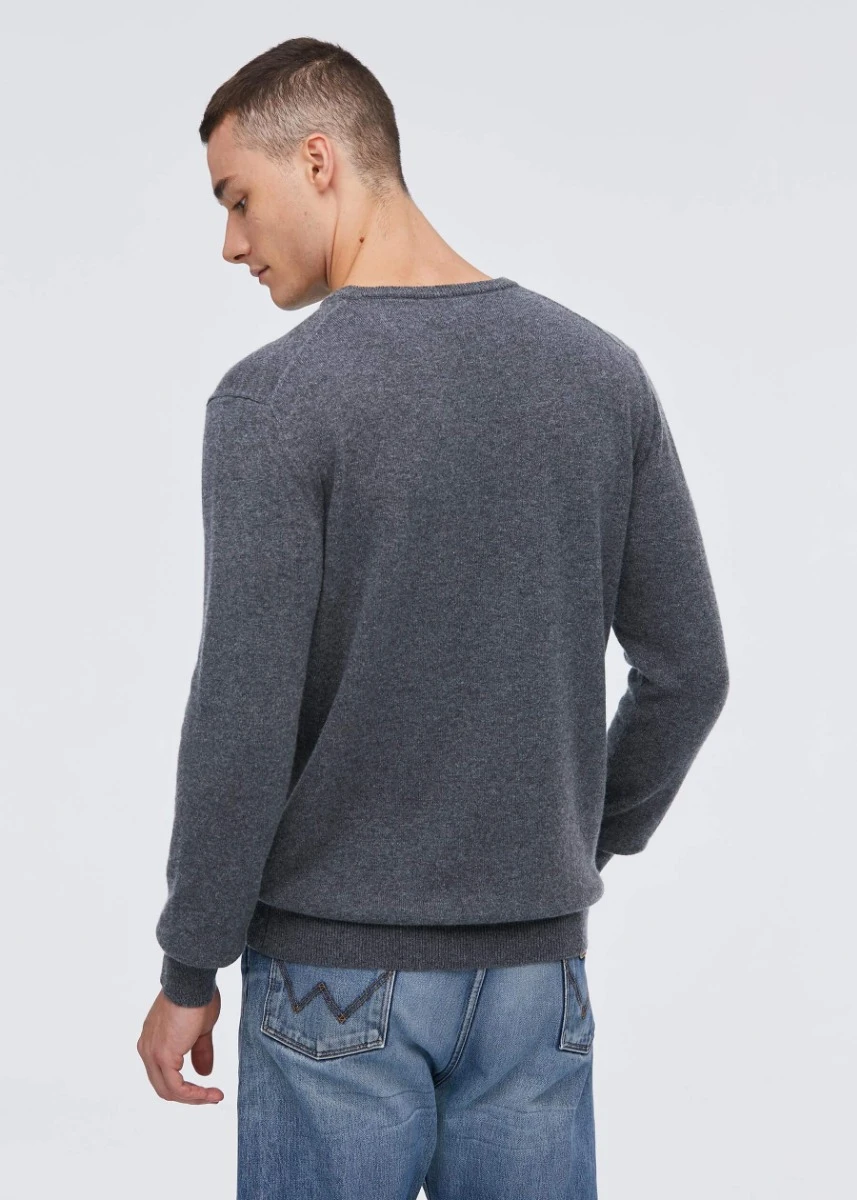Crew Neck Classic Soft Cashmere Sweater For Men - Image 5