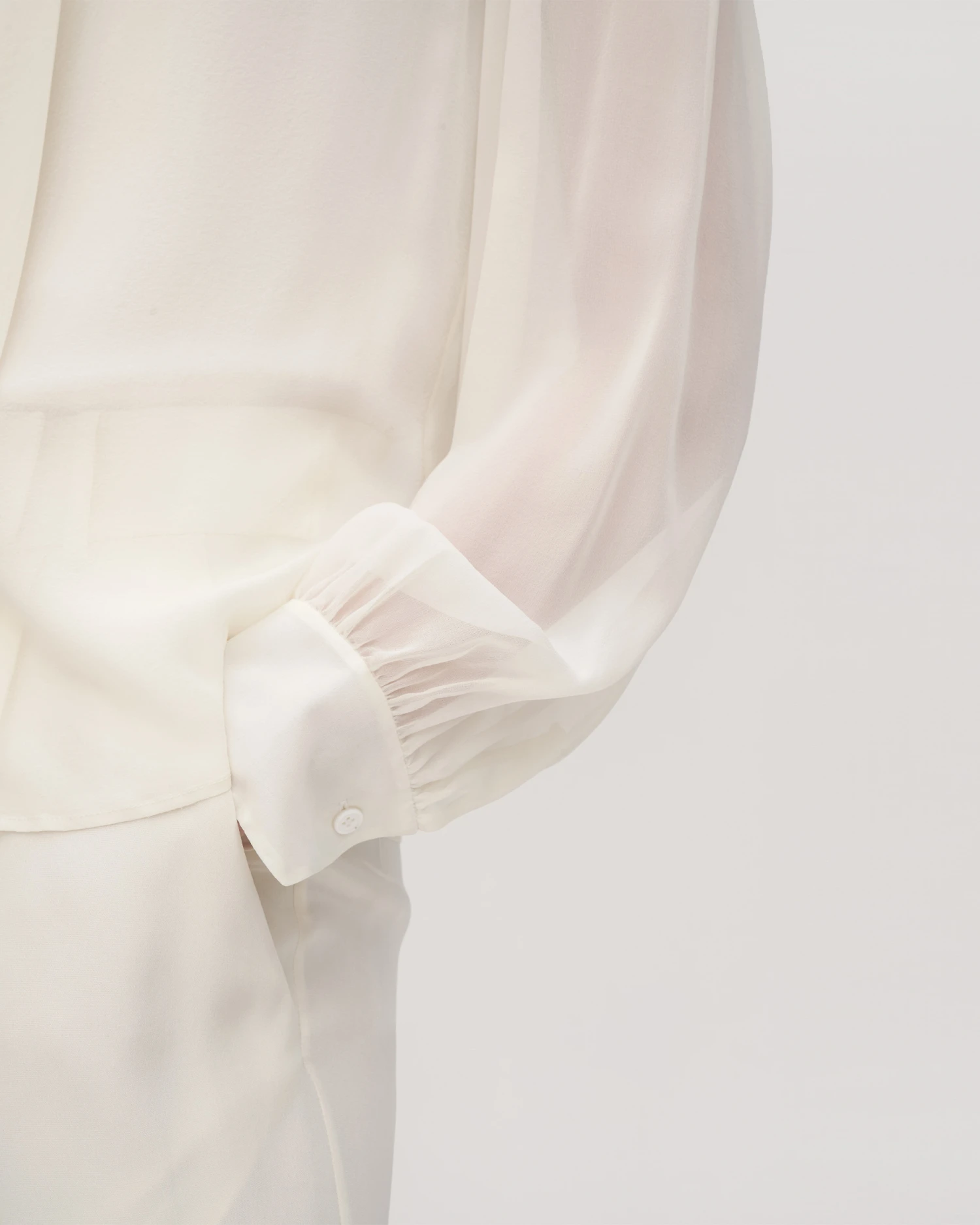 Bow Tie Silk Jasmine Blouse For Women - Image 14