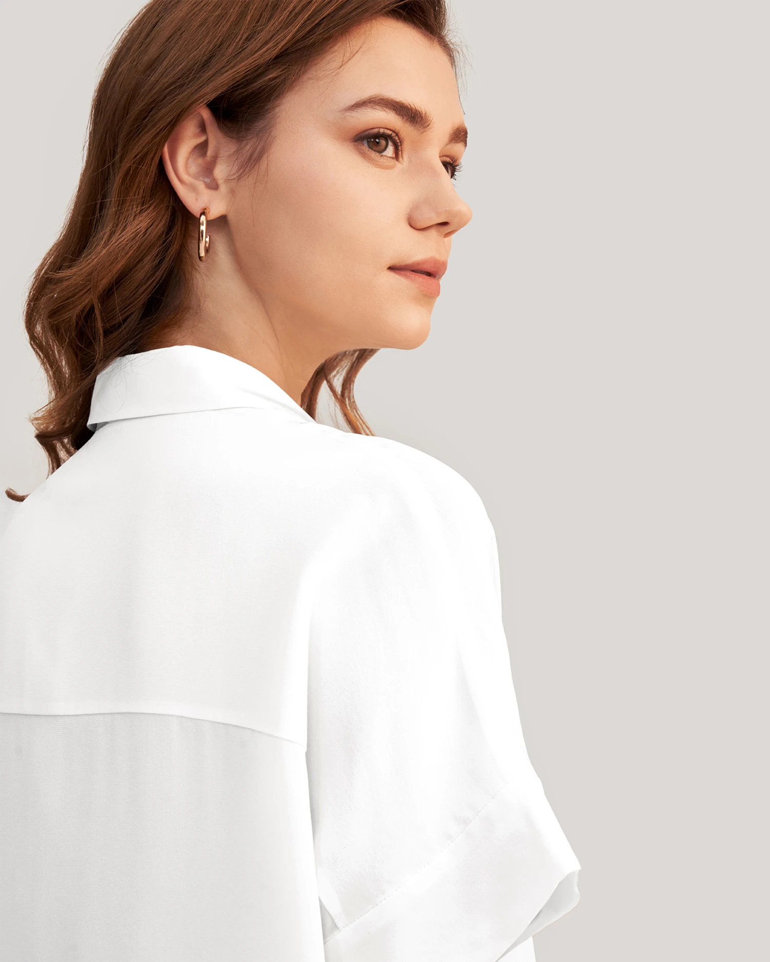 Women Casual Short Sleeves Loose Silk T-Shirt - Image 20