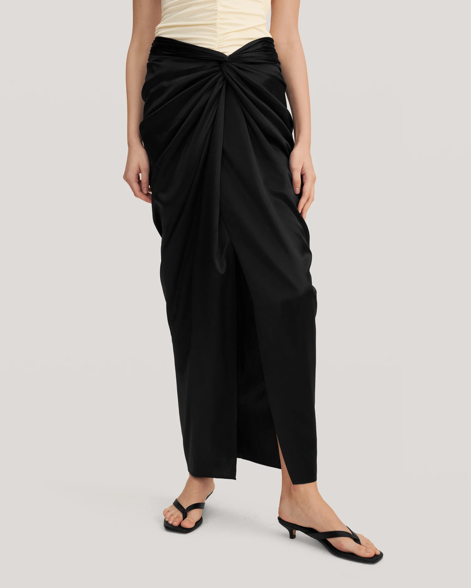 Malus Draped Front Knot Skirt - Image 6
