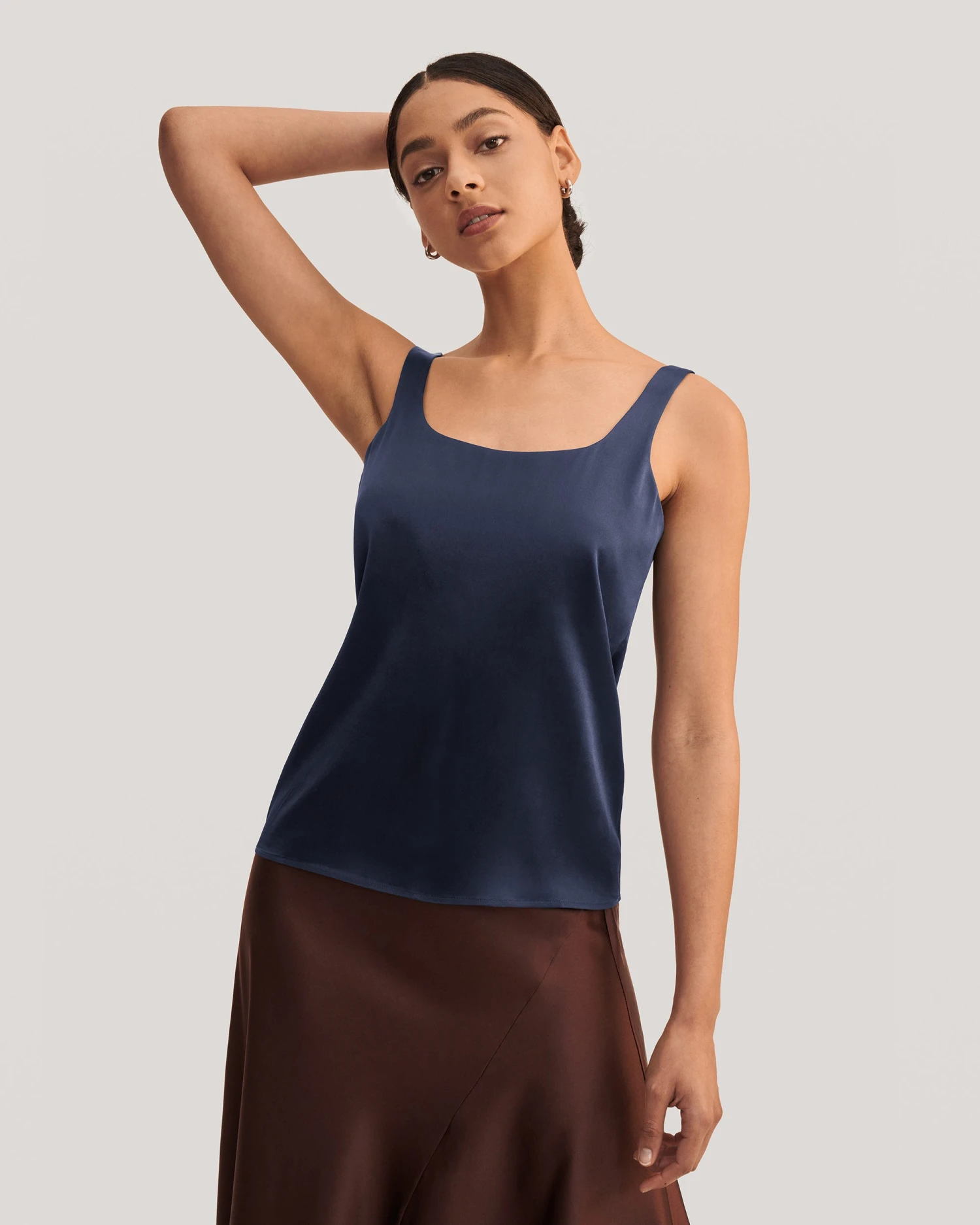 Flattering U Neck Silk Camisole - Image 6