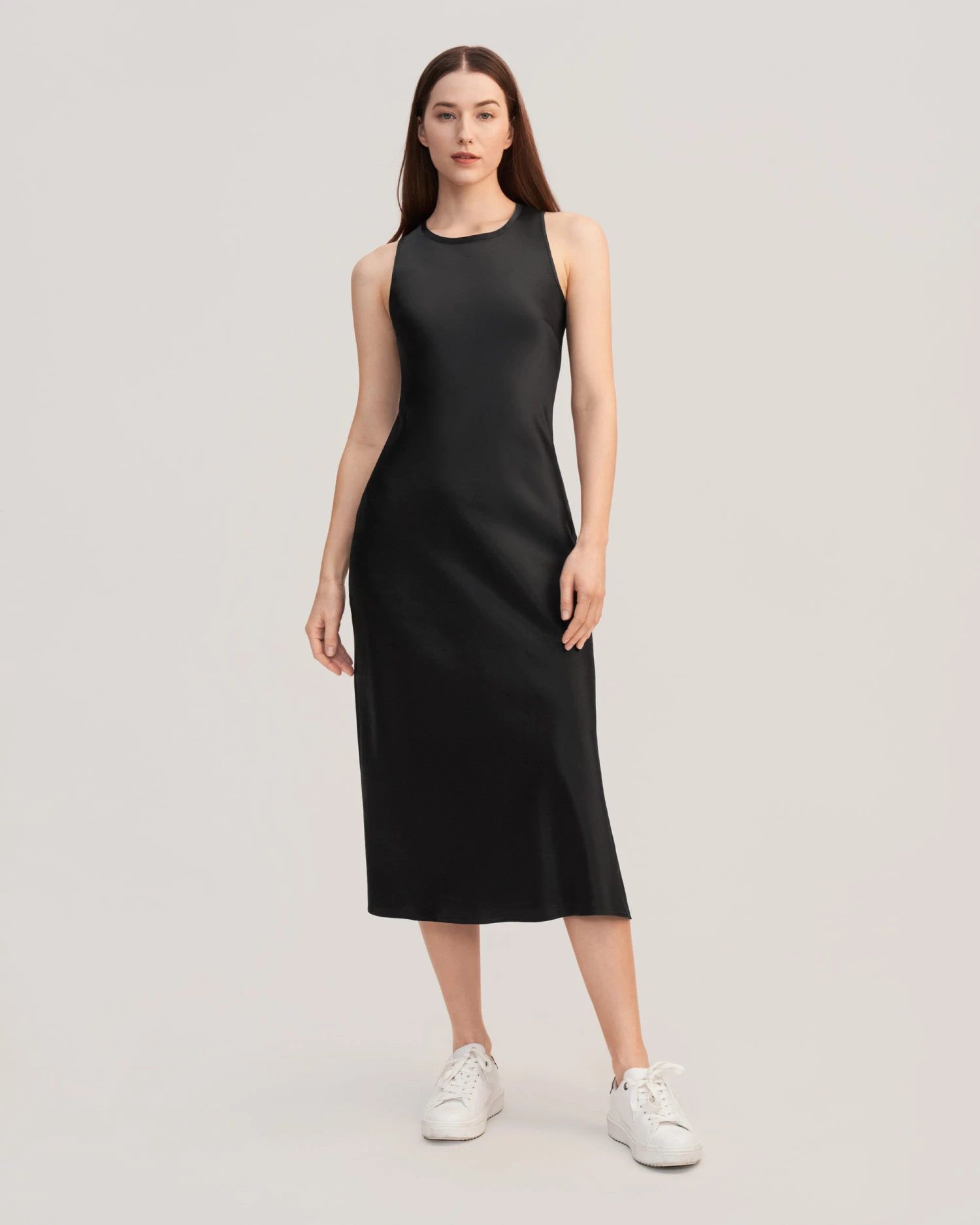 Slouchy Chic Bias Silk Maxi Dress - Image 6